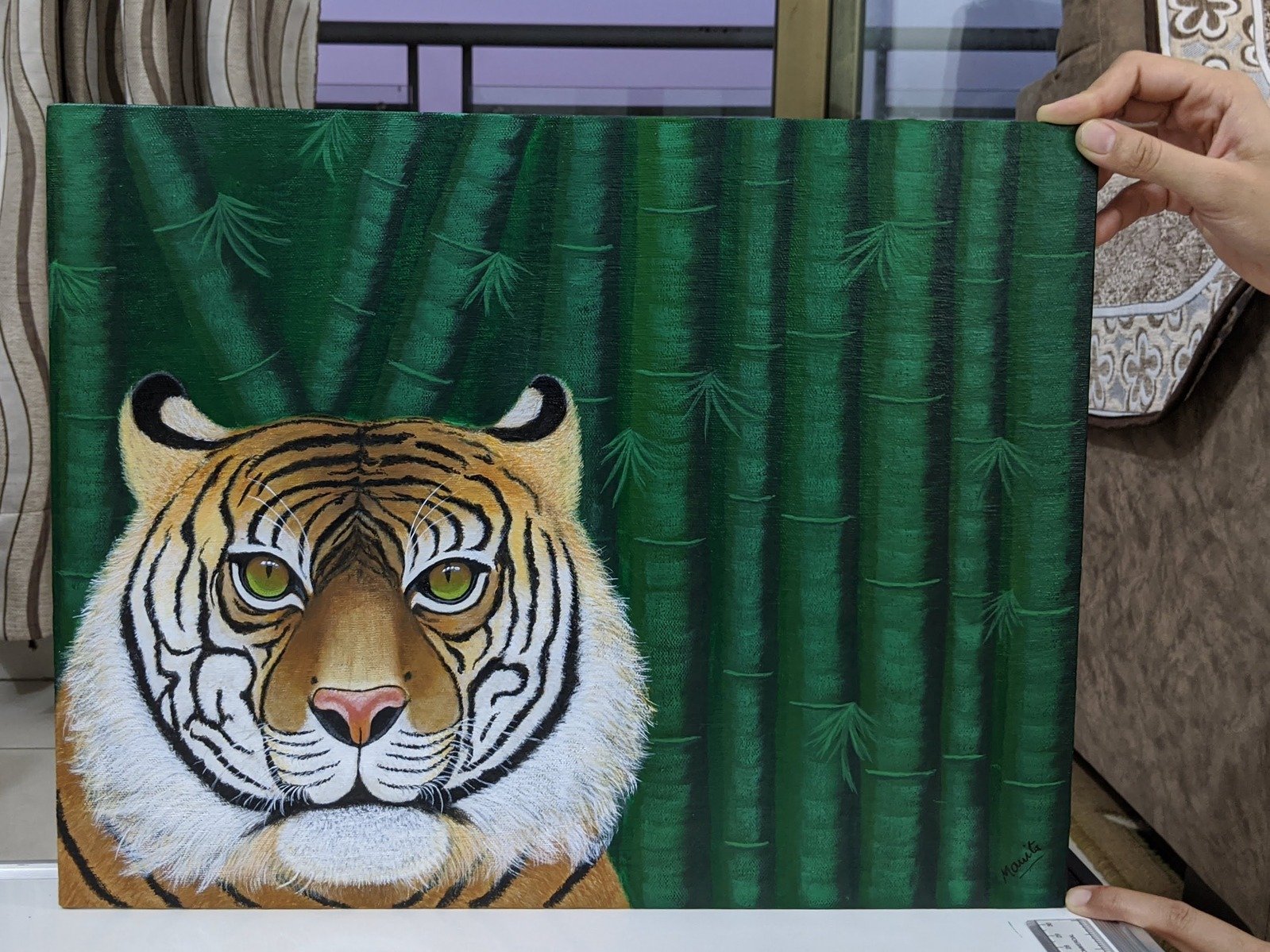 Tiger Close up - Acrylic Colour